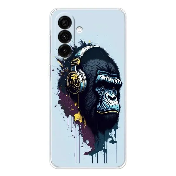 Чехол с принтом «Горилла в наушниках» для Samsung Galaxy A36 5G Чехол с принтом «Горилла в наушниках» для Samsung Galaxy A36 5G