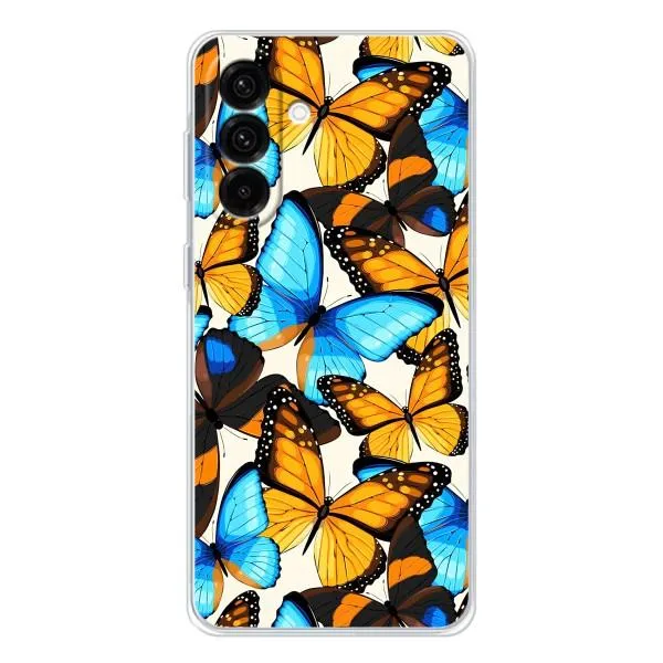 Чехол с принтом «Яркие бабочки» для Samsung Galaxy A36 5G