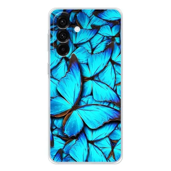 Чехол с принтом «Синие бабочки» для Samsung Galaxy A37 Чехол с принтом «Синие бабочки» для Samsung Galaxy A37