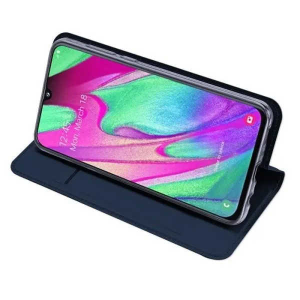 Чехол-книжка DUX DUCIS для Samsung Galaxy A40 — Синий — фото 1