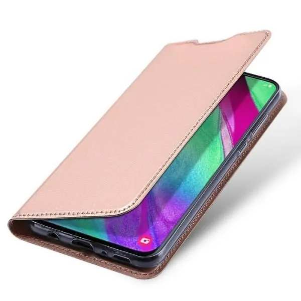 Чехол-книжка DUX DUCIS для Samsung Galaxy A40 — Розовый — фото 1