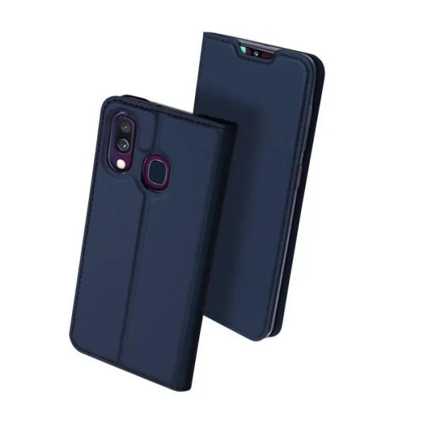 Чехол-книжка DUX DUCIS для Samsung Galaxy A40 — Синий — фото 4
