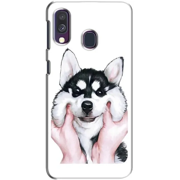Чехол с принтом «Довольный Хаски» для Samsung Galaxy A40 2019 (A405F) Чехол с принтом «Довольный Хаски» для Samsung Galaxy A40 2019 (A405F)