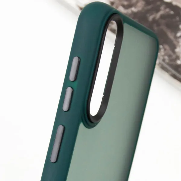 Чехол TPU+PC Lyon Frosted для Samsung Galaxy A50 (A505F) / A50s / A30s — Зеленый — фото 4 Чехол TPU+PC Lyon Frosted для Samsung Galaxy A50 (A505F) / A50s / A30s — Зеленый — фото 4