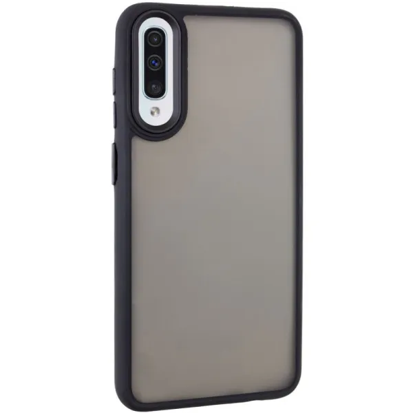 Чехол TPU+PC Lyon Frosted для Samsung Galaxy A50 (A505F) / A50s / A30s — Черный — фото 1