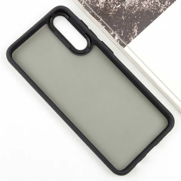 Чехол TPU+PC Lyon Frosted для Samsung Galaxy A50 (A505F) / A50s / A30s — Черный — фото 3