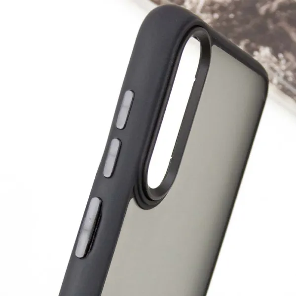 Чехол TPU+PC Lyon Frosted для Samsung Galaxy A50 (A505F) / A50s / A30s — Черный — фото 4