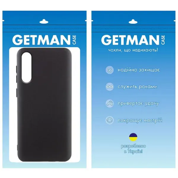 Чохол TPU GETMAN Liquid Silk для Samsung Galaxy A50 (A505F) / A50s / A30s — Чорний — фото 4