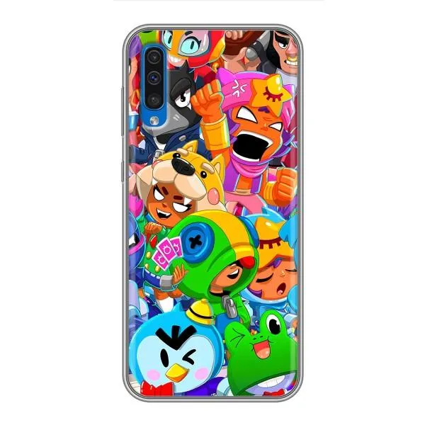 Чехол с принтом «Герои Бравл Старс» для Samsung Galaxy A50 2019 (A505F)