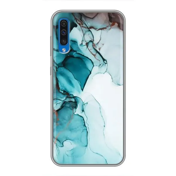 Чохол з принтом «Бірюзовий мрамор» для Samsung Galaxy A50 2019 (A505F) Чохол з принтом «Бірюзовий мрамор» для Samsung Galaxy A50 2019 (A505F)