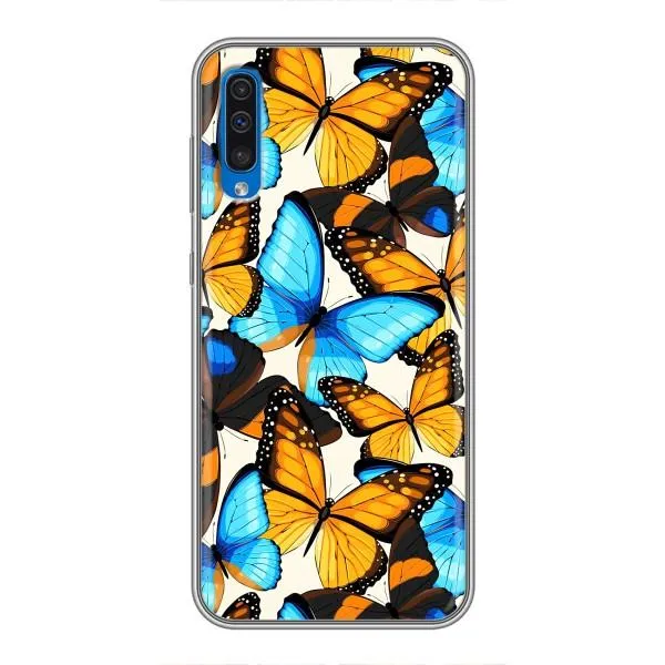 Чехол с принтом «Яркие бабочки» для Samsung Galaxy A50 2019 (A505F) Чехол с принтом «Яркие бабочки» для Samsung Galaxy A50 2019 (A505F)