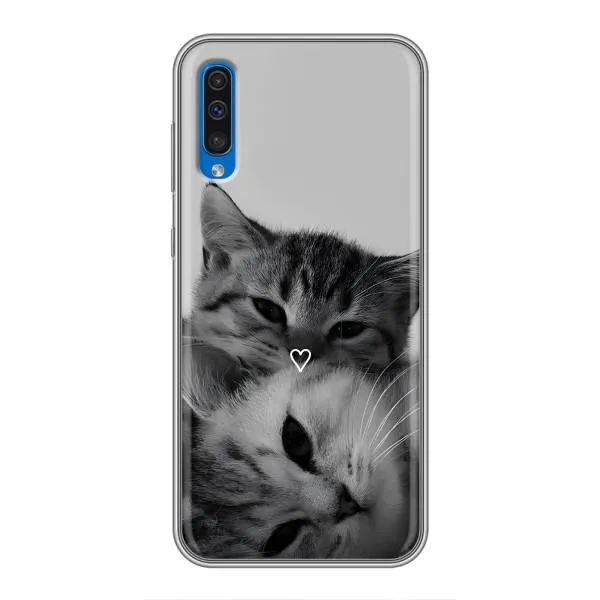 Чехол с принтом «Пара котов» для Samsung Galaxy A50 2019 (A505F)