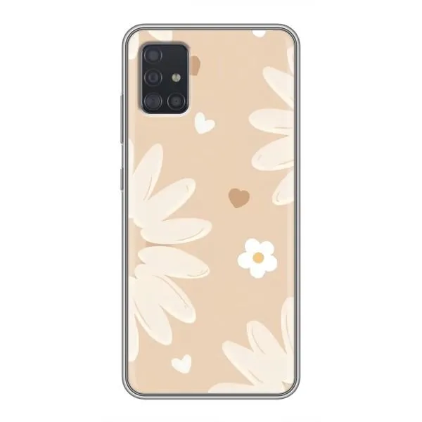 Чехол с принтом «Бежевые цветы» для Samsung Galaxy A51 5G (A516) Чехол с принтом «Бежевые цветы» для Samsung Galaxy A51 5G (A516)