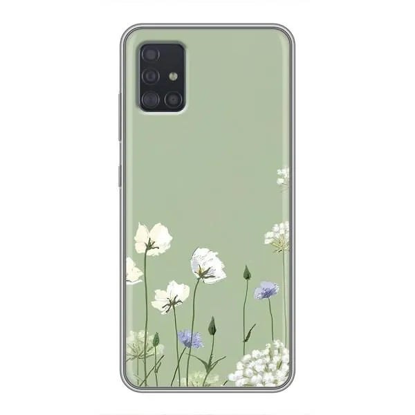 Чехол с принтом «Цветы на зеленом» для Samsung Galaxy A51 5G (A516) Чехол с принтом «Цветы на зеленом» для Samsung Galaxy A51 5G (A516)