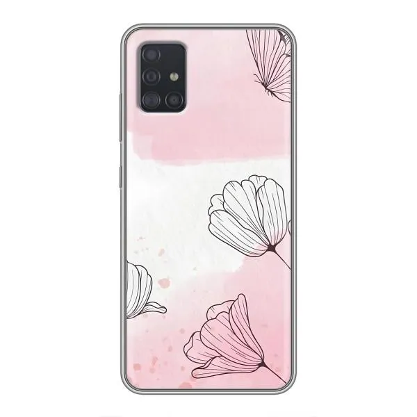 Чехол с принтом «Розовые цветы» для Samsung Galaxy A51 5G (A516) Чехол с принтом «Розовые цветы» для Samsung Galaxy A51 5G (A516)