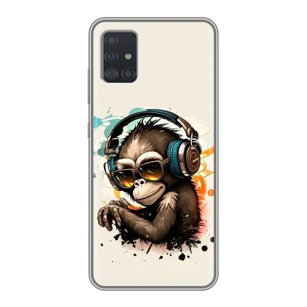 Чохол з принтом «Макака в навушниках» для Samsung Galaxy A51 (A515) Чохол з принтом «Макака в навушниках» для Samsung Galaxy A51 (A515)
