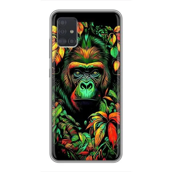 Чохол з принтом «Мавпа в квітах» для Samsung Galaxy A51 (A515) Чохол з принтом «Мавпа в квітах» для Samsung Galaxy A51 (A515)