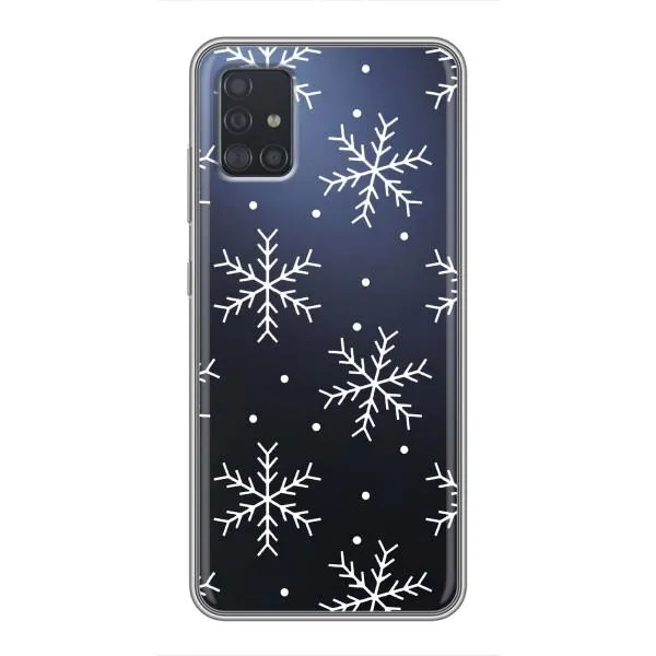Чехол с принтом «Белые снежинки» для Samsung Galaxy A51 (A515) Чехол с принтом «Белые снежинки» для Samsung Galaxy A51 (A515)