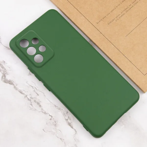 Чохол TPU GETMAN Liquid Silk Full Camera для Samsung Galaxy A52 4G / A52 5G / A52s — Зелений — фото 4
