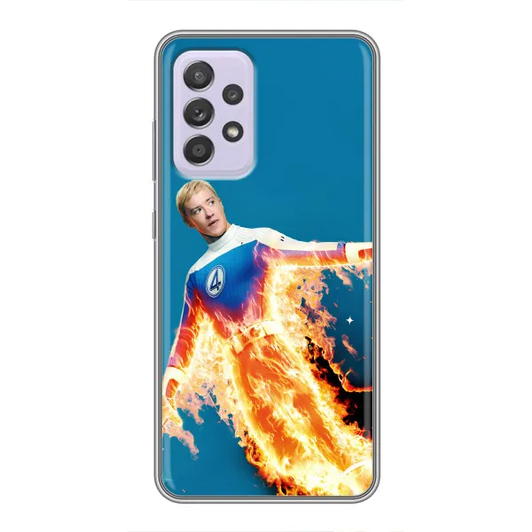 Чехол с принтом «Человек-факел в огне» для Samsung Galaxy A52