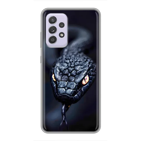 Чехол с принтом «Черная змея» для Samsung Galaxy A52