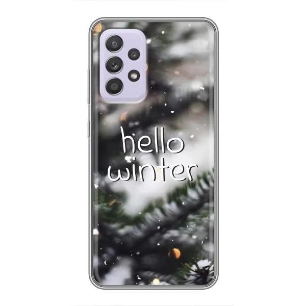 Чехол с принтом «Hello winter» для Samsung Galaxy A52s 5G (A528)