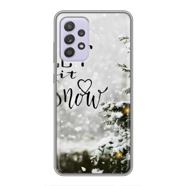 Чехол с принтом «Let it snow» для Samsung Galaxy A52s 5G (A528)