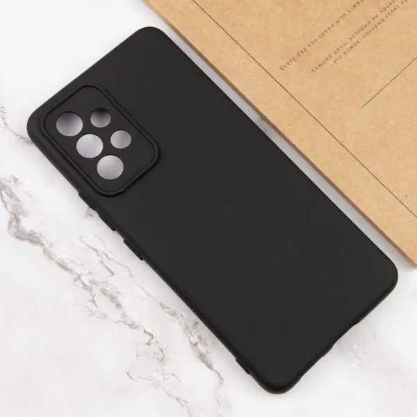 Чохол TPU GETMAN Liquid Silk Full Camera для Samsung Galaxy A53 5G — Чорний — фото 4