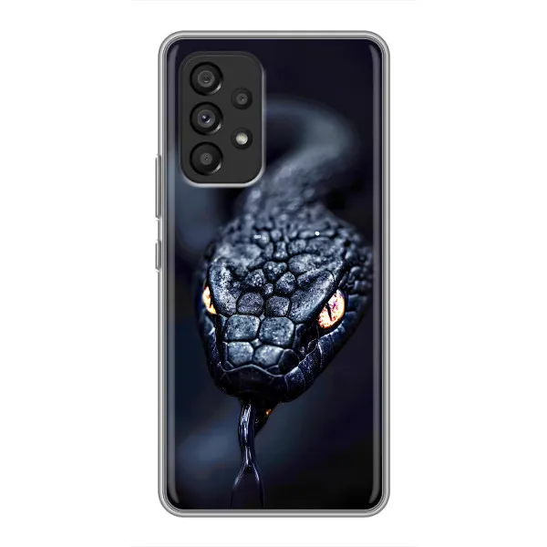 Чехол с принтом «Черная змея» для Samsung Galaxy A53 (5G)