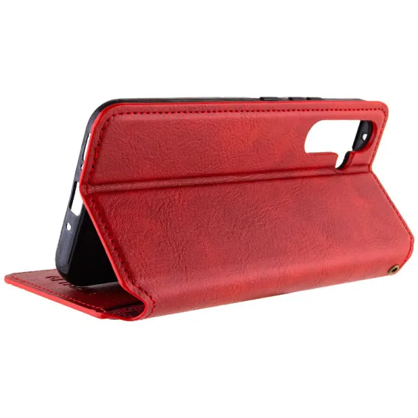 Кожаный чехол-книжка GETMAN Cubic (PU) для Samsung Galaxy A54 5G — Красный — фото 5 Кожаный чехол-книжка GETMAN Cubic (PU) для Samsung Galaxy A54 5G — Красный — фото 5