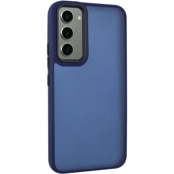 Чохол TPU+PC Lyon Frosted для Samsung Galaxy A55 — Темно-синій — фото 1 Чохол TPU+PC Lyon Frosted для Samsung Galaxy A55 — Темно-синій — фото 1