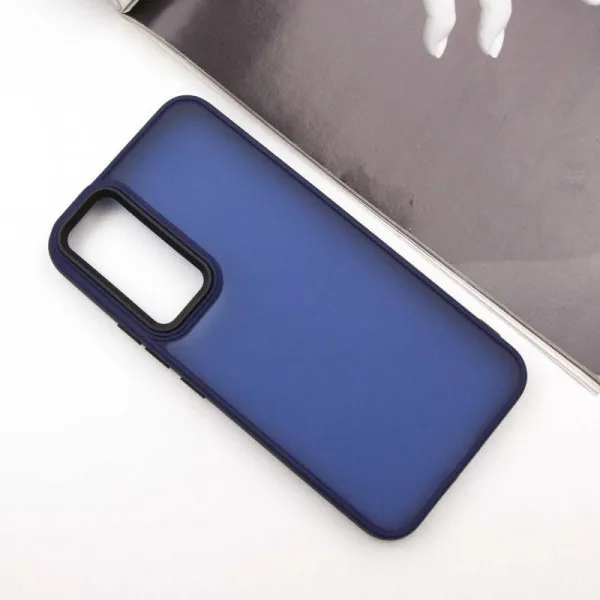 Чохол TPU+PC Lyon Frosted для Samsung Galaxy A55 — Темно-синій — фото 2 Чохол TPU+PC Lyon Frosted для Samsung Galaxy A55 — Темно-синій — фото 2