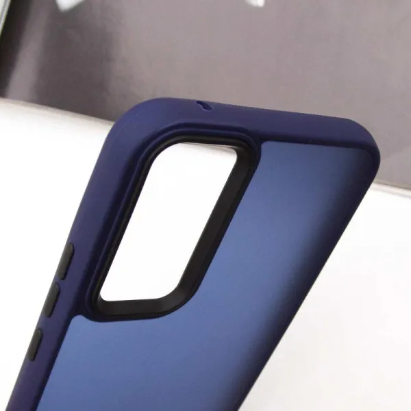 Чохол TPU+PC Lyon Frosted для Samsung Galaxy A55 — Темно-синій — фото 4 Чохол TPU+PC Lyon Frosted для Samsung Galaxy A55 — Темно-синій — фото 4