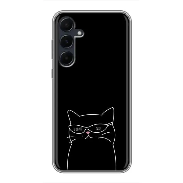Чехол с принтом «Равнодушный кот» для Samsung Galaxy A55