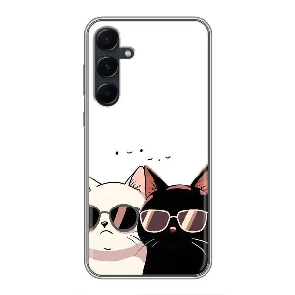Чехол с принтом «Коты в очках» для Samsung Galaxy A55