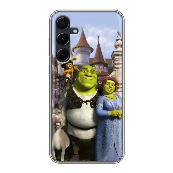 Чехол с принтом «Сказочные герои Шрека» для Samsung Galaxy A55 Чехол с принтом «Сказочные герои Шрека» для Samsung Galaxy A55