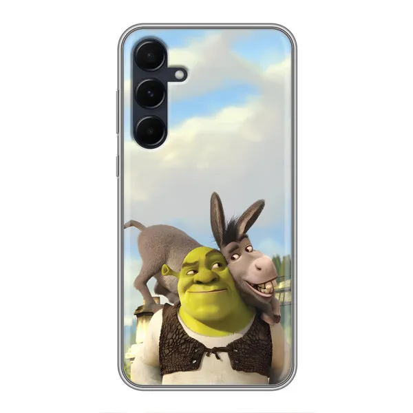 Чехол с принтом «Шрек и Осел» для Samsung Galaxy A55 Чехол с принтом «Шрек и Осел» для Samsung Galaxy A55