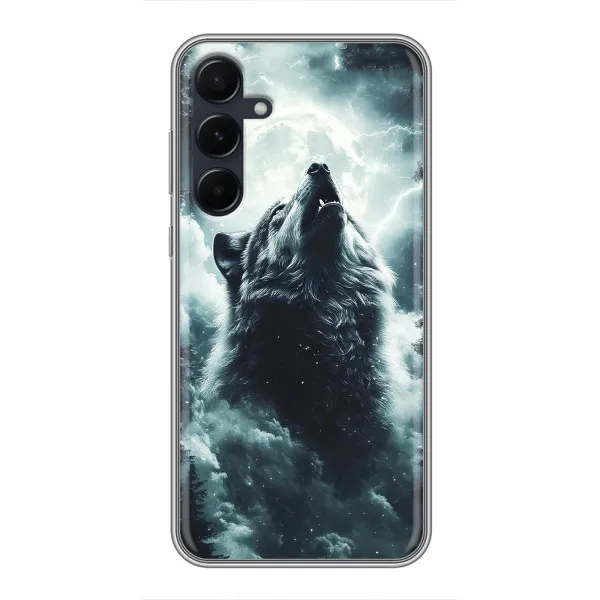 Чехол с принтом «Волк в облаках» для Samsung Galaxy A55