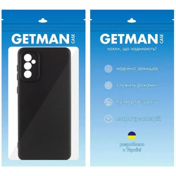 Чехол TPU GETMAN Liquid Silk Full Camera для Samsung Galaxy A56 5G — Черный — фото 1 Чехол TPU GETMAN Liquid Silk Full Camera для Samsung Galaxy A56 5G — Черный — фото 1