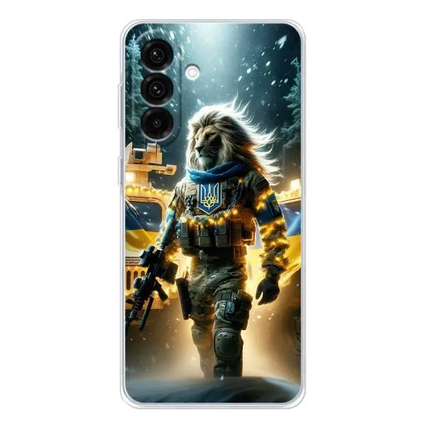 Чехол с принтом «ЛЕВ ЗСУ» для Samsung Galaxy A56 5G Чехол с принтом «ЛЕВ ЗСУ» для Samsung Galaxy A56 5G