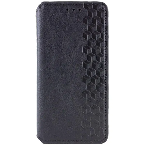 Кожаный чехол-книжка GETMAN Cubic (PU) для Samsung Galaxy A57 5G — Черный — фото 1