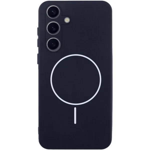 Чохол Silicone Cover Lakshmi Full Camera (AA) with Magnetic Fit для Samsung Galaxy A57 5G — Темно-синій