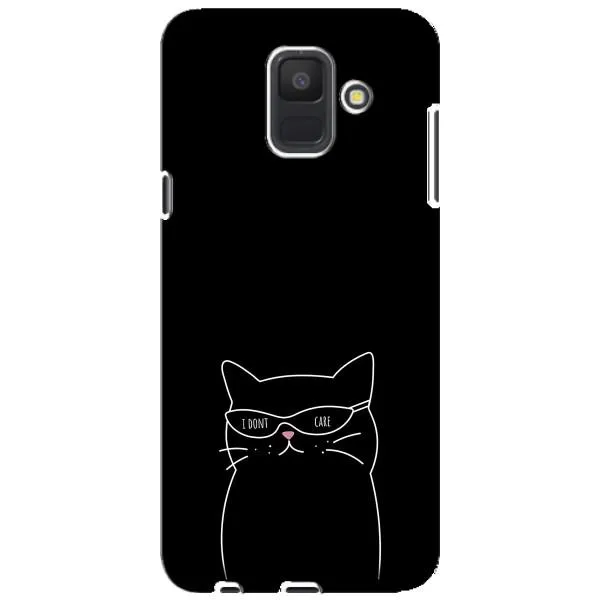 Чехол с принтом «Равнодушный кот» для Samsung Galaxy A6 2018 (A600F)