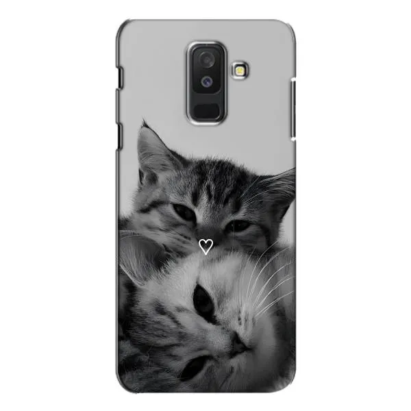Чехол с принтом «Пара котов» для Samsung Galaxy A6 Plus 2018 (A605)