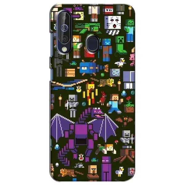 Чехол с принтом «Коллаж Майнкрафт» для Samsung Galaxy A60 2019 (A605F) Чехол с принтом «Коллаж Майнкрафт» для Samsung Galaxy A60 2019 (A605F)