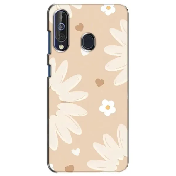 Чехол с принтом «Бежевые цветы» для Samsung Galaxy A60 2019 (A605F)