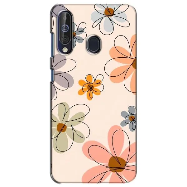 Чехол с принтом «Разноцветные цветы» для Samsung Galaxy A60 2019 (A605F)