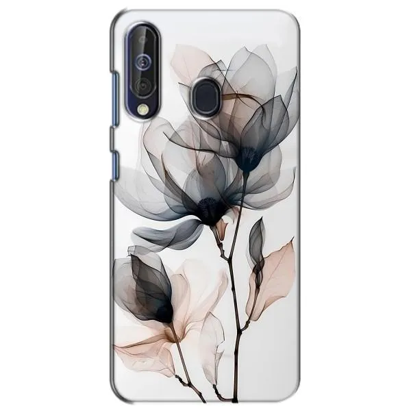 Чехол с принтом «Цветы на белом» для Samsung Galaxy A60 2019 (A605F)