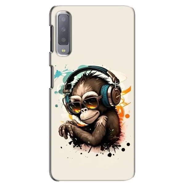 Чехол с принтом «Макака в наушниках» для Samsung Galaxy A7 2018 (A750)