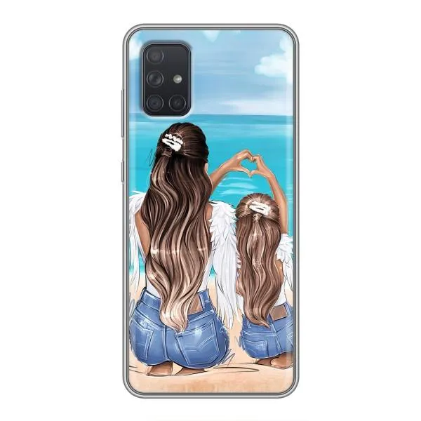 Чехол с принтом «Мама с доченькой» для Samsung Galaxy A71 (A715)